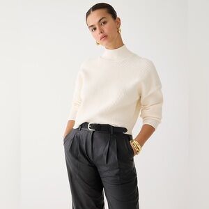 J Crew Ribbed turtleneck sweater in stretch yarn BV348